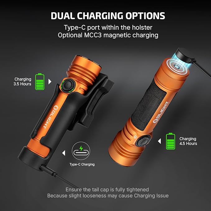 OLIGHT Seeker 4 Pro Rechargeable Flashlights, 4600 Lumens High Powerful Bright Light with USB C