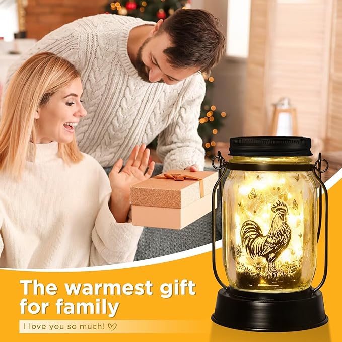 kyoryuger Chicken Gifts for Women/Men Cock Lovers Solar Lantern Mom Birthday, Mothers Day, Solar