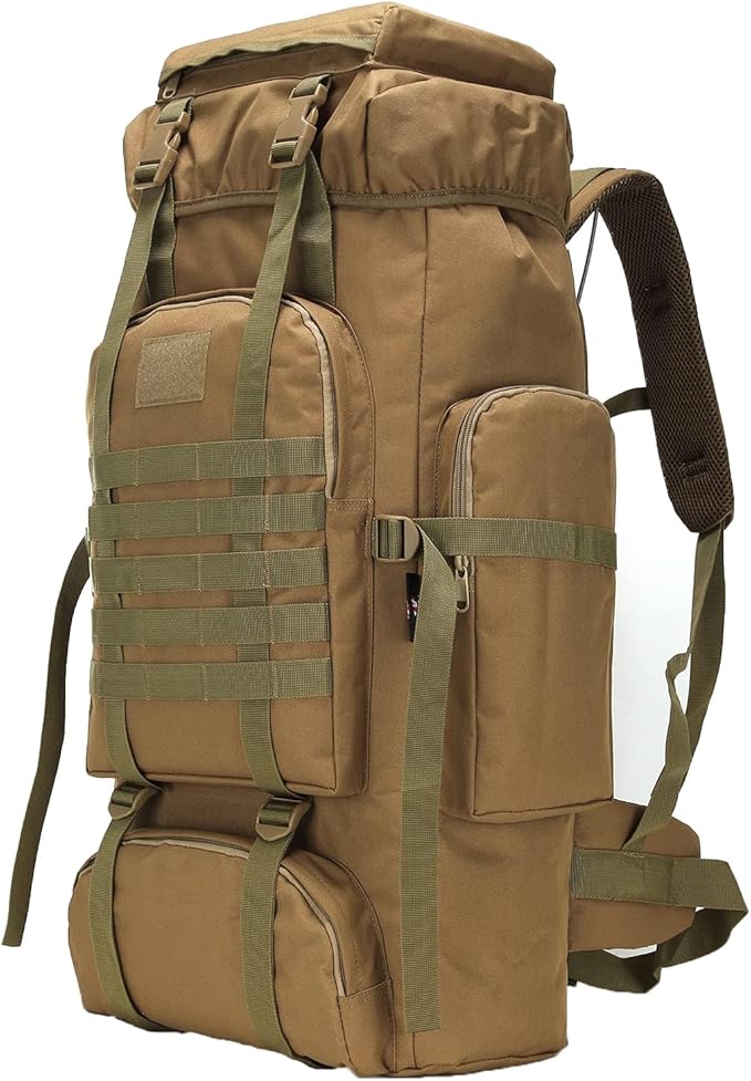 Hiking Backpack for Men 70L/100L Camping Backpack Military Rucksack Molle 3 Days Assault Pack for