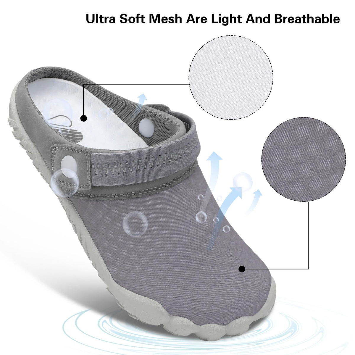 Besroad Slip on Quick Drying Running Sports Fashion Sneakers Water Shoes Summer Outdoor Hiking