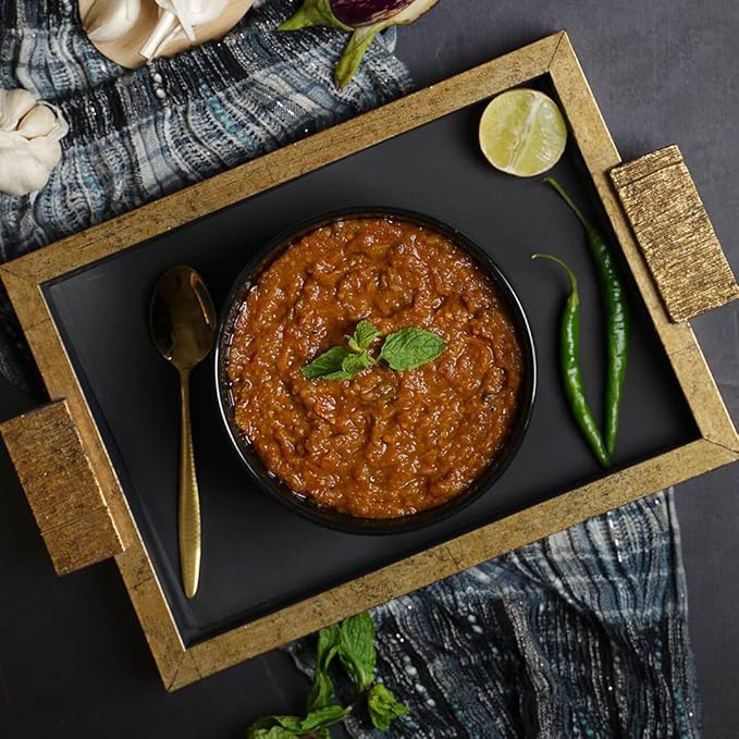 Ashoka All-Natural Entrees 1932, Vegan Mashed Aubergines, Kosher Certified, Microwave Ready Meals