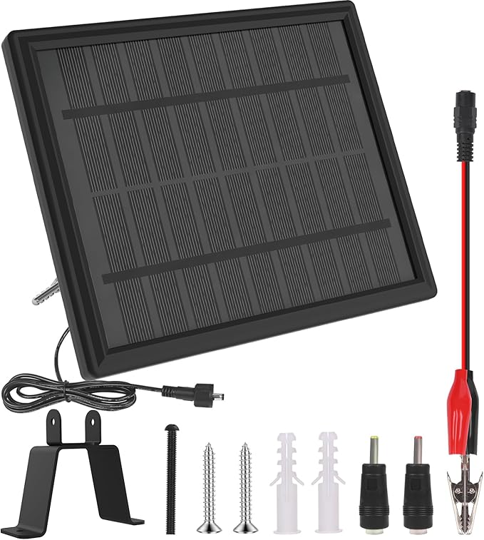 6V Solar Panel for Deer Feeders 4.5W High-Efficiency ??Solar Charger & Battery Maintainer with