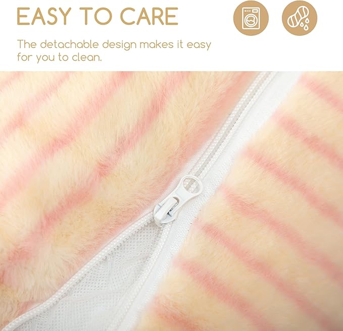 Hollypet Cat Bed Fluffy Plush Mutifuctional Double-Layer Soft Pet Couch Orthopedic Sofa Nest Beds