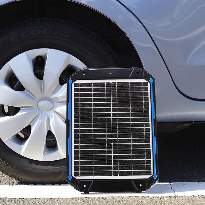 SUNER POWER 20W 12V Solar Battery Trickle Charger & Maintainer PRO, Built-in Intelligent MPPT