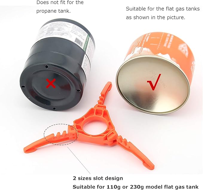 Fuel Can Stabilizer Canister Stand Gas Tank Bracket Stove Standard Bottle Shelf Tripod Folding