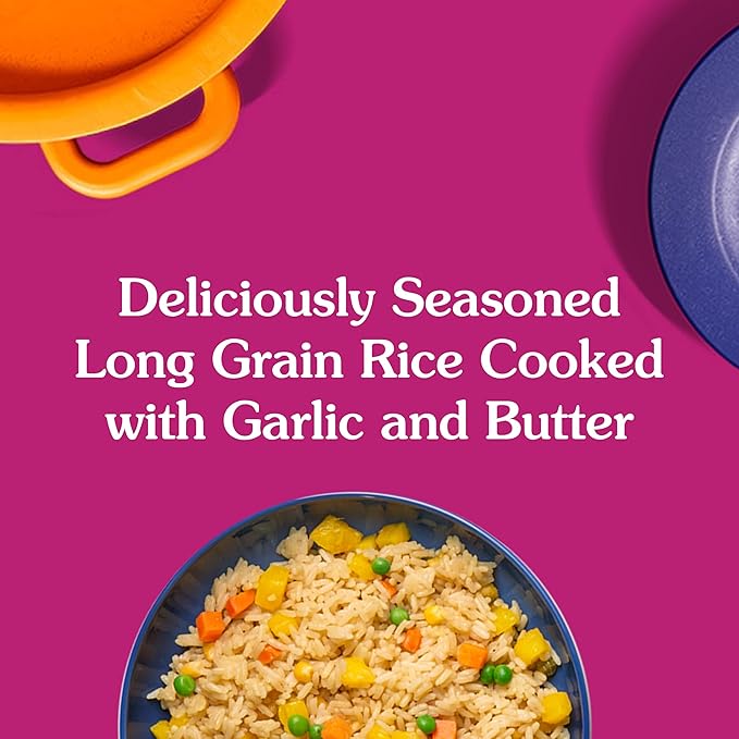 BEN'S ORIGINAL Ready Rice Butter and Garlic Flavored Rice, Easy Dinner Side, 8.8 oz Pouch (Pack of