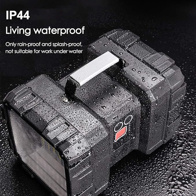 AlpsWolf Rechargeable Flashlight, LED Spotlight Flashlight 15000 Capacity 4000LM 20h Ultra-Long