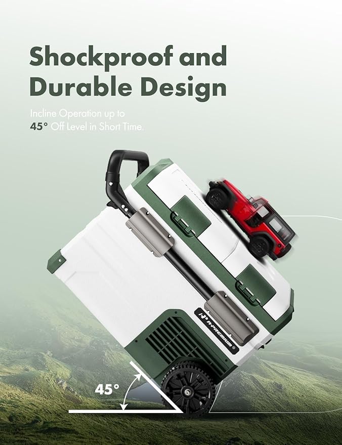 A-Premium 12 Volt Refrigerator 39QT/36.7L Portable Car Fridge Cooler, -4°F~68°F Separated Zone