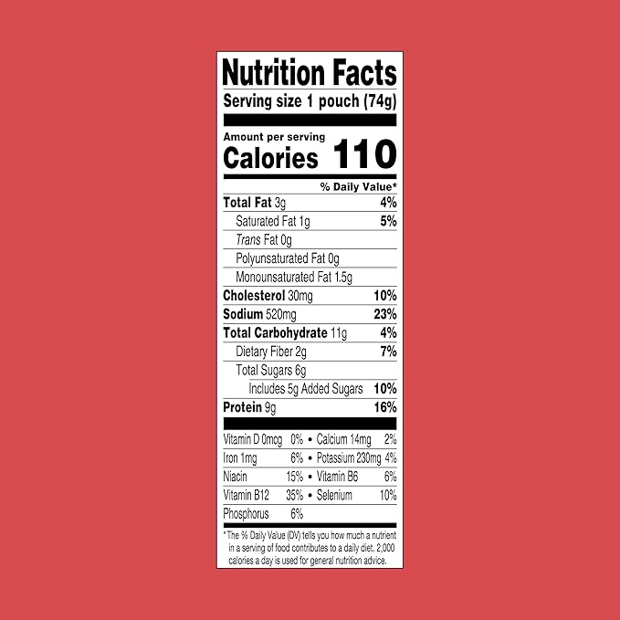 StarKist Beef Creations Sweet BBQ, 2.6 oz Pouch, 12 pack