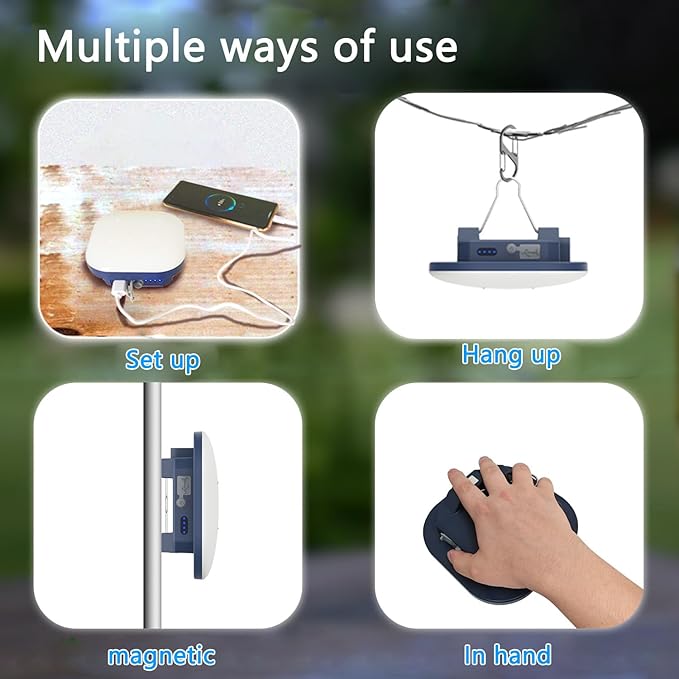 Rechargeable Camping Light TeiNewBy 4000LM 16500mAh up to 10-60 Hours Running, 5 Light Modes,LED