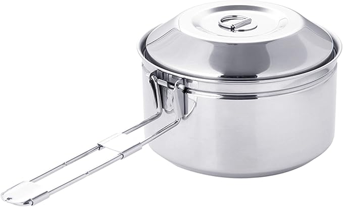 Fire-Maple Antarcti 1.0 Liter Stainless Steel Camping Bowls with Locking Lid, Camping Cook Pot