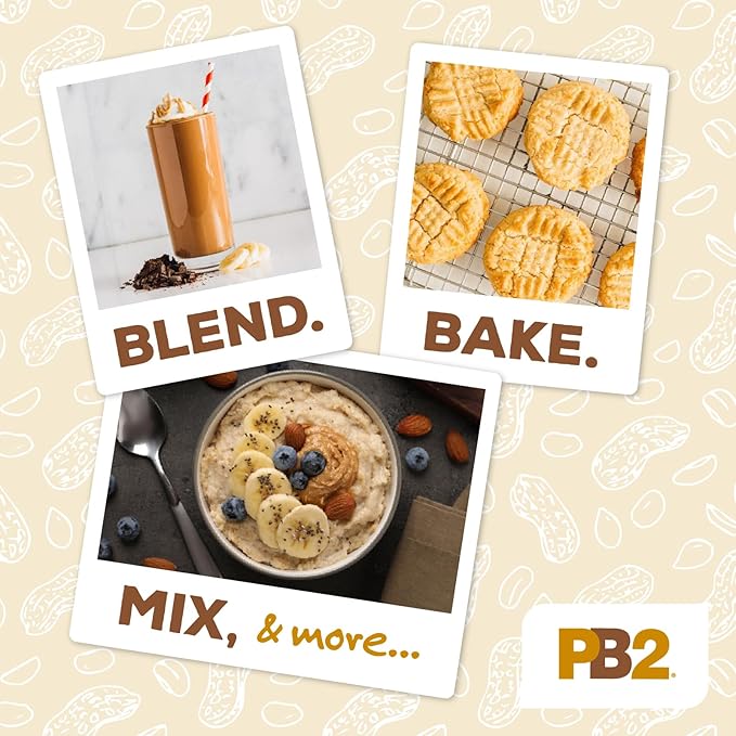 PB2 Pure Peanut Butter Powder - [2 lb/32 oz Jar] - No Added Sugar, No Added Salt, No Added