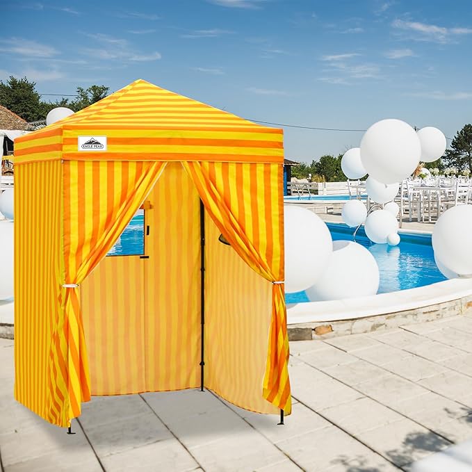 EAGLE PEAK Flex Ultra Compact 5x5 Pop-up Canopy, Sun Shelter, Changing Room, Portable Privacy Tent