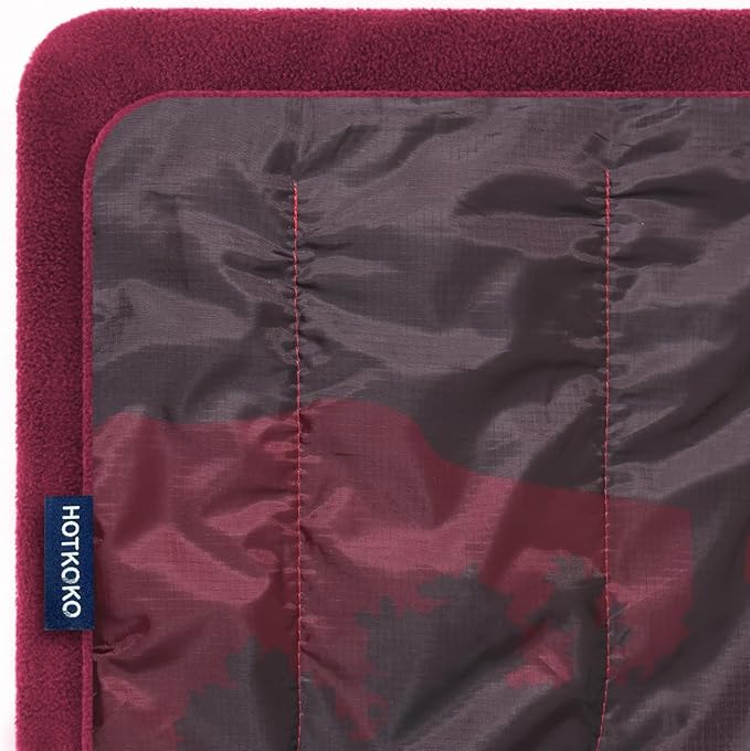 Waterproof Stadium Blanket, Fleece Camping Blanket Soft Warm Wearable Camp Blanket for Outdoor