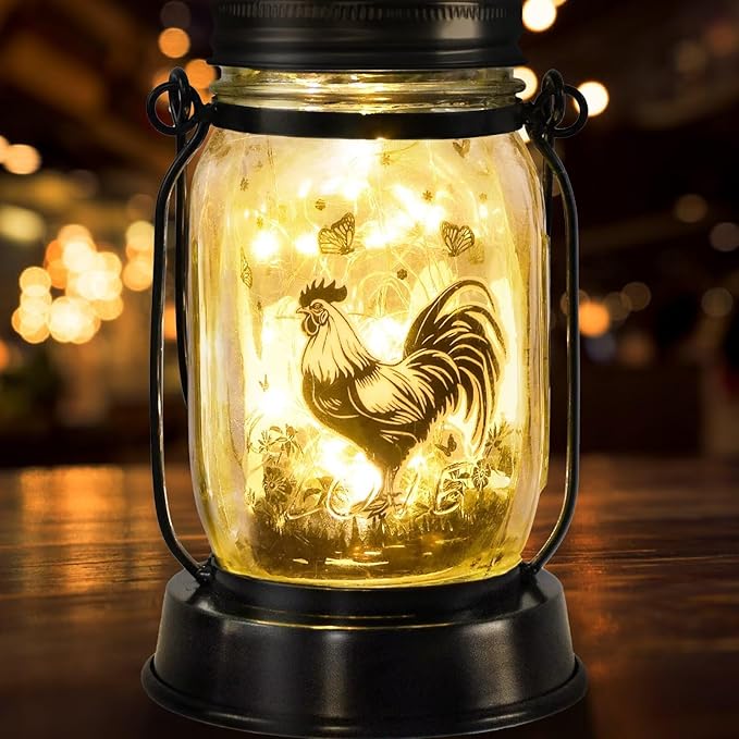 kyoryuger Chicken Gifts for Women/Men Cock Lovers Solar Lantern Mom Birthday, Mothers Day, Solar