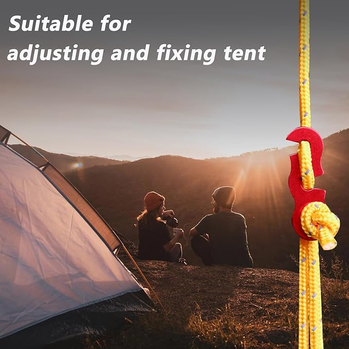 30Pcs Guyline Tensioner Aluminum Alloy Guy Line Cord Adjusters Tent Rope Tensioners Paracord