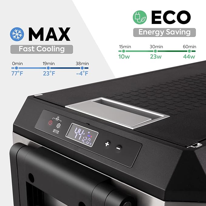 ICECO JP50 Pro Portable Refrigerator,12Volt Car Fridge Freezer, Compact Refrigerator with Secop