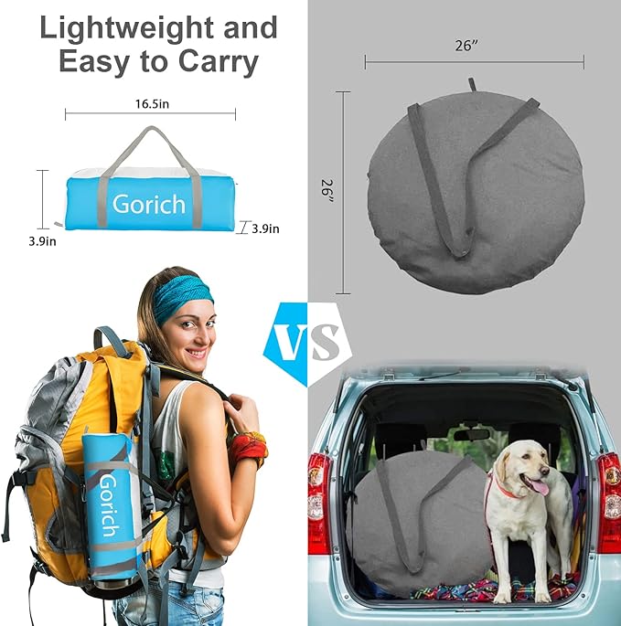Gorich Beach Tent Sun Shelter for 3/4-5/6-7/8-10 Person with UPF 50ï¼?UV Protection, Lightweight &