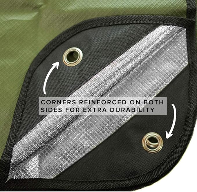 Arcturus Insulated Tarp, Reusable Heavy Duty Thermal Survival Blanket ??60x82in, Reflects 90% Body