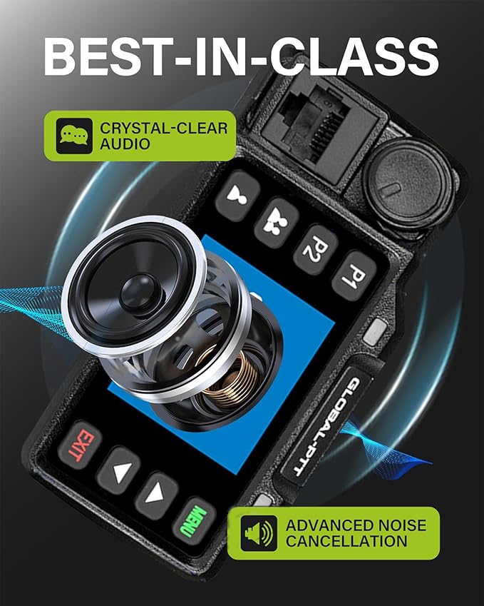 Global-PTT 2-Pack Push-to-Talk Over Cellular (PoC) Mobile Radios Walkie Talkies - 4G LTE Nationwide