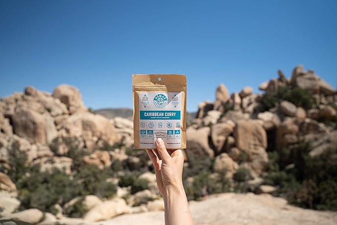 Nomad Nutrition Caribbean Curry | Instant Freeze Dried Backpacking & Camping Food | Plant-Based