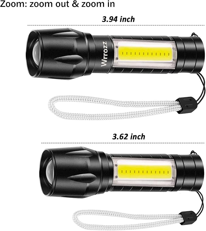 Led Flashlight Rechargeable USB Mini Torch Light, Ultra Brightest Small Flash Light Handheld Pocket