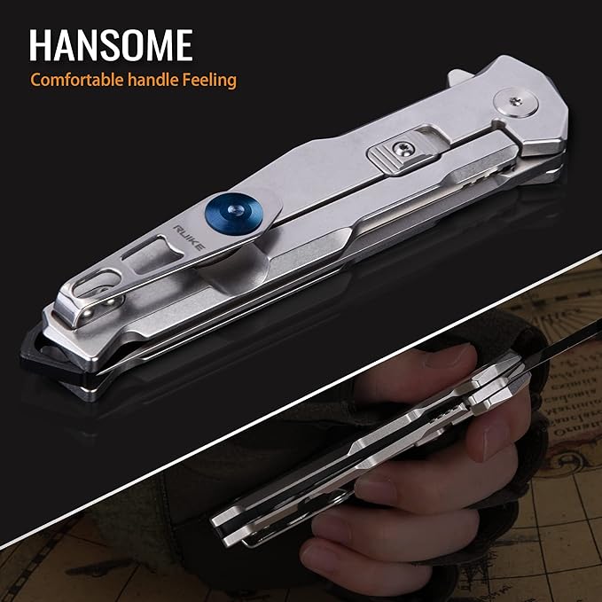 Tactical Folding Pocket Knife for men,14C28N Stainless Steel Blade,Frame Lock,G10 Handle,EDC Small