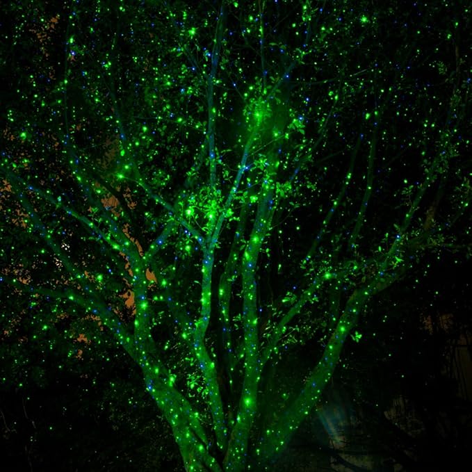 Poeland Garden Lights Moving Laser Christmas Lights Firefly Star Projector for Home and Garden