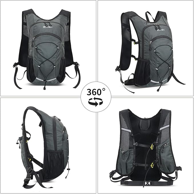 15L Small Hiking Backpack Lightweight Hydration Backpack for Men Women, Warterproof Hiking Daypack