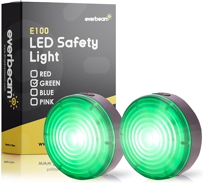 Everbeam E100 LED Safety Lights for Walking at Night - Waterproof Bike LED Light Excellent for