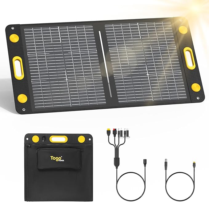 100W Bifacial Portable Solar Panel, Bend Resistant Foldable Solar Panel 100Watt 22V Monocrystalline