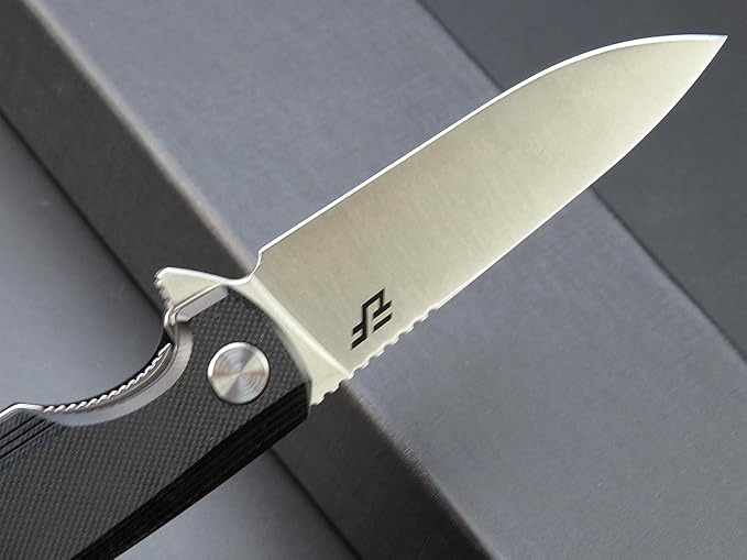 Eafengrow EF230 Folding Knife D2 Steel Blade G10 Handle Scales EDC Tool Knives for Outdoor Camping