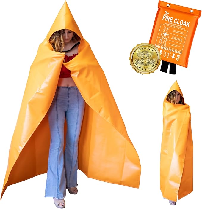 Supa Ant Silicone Fire Cloak for Fireproof Suit Emergency Blanket for Home and Kitchen - Emergency