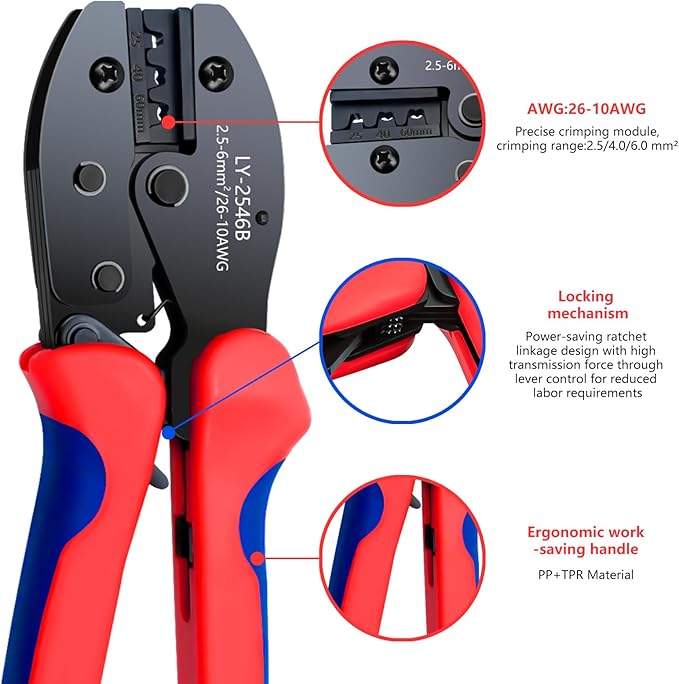 Solar Panel Connector, 60PCS Solar Crimper Tool Kit for Connecting Solar Panel Cable Wire, Solar