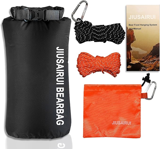 7.8Oz Ultralight Bear Bag Hanging Kit: 30D Waterproof Bear Proof Food Storage for Backpacking and