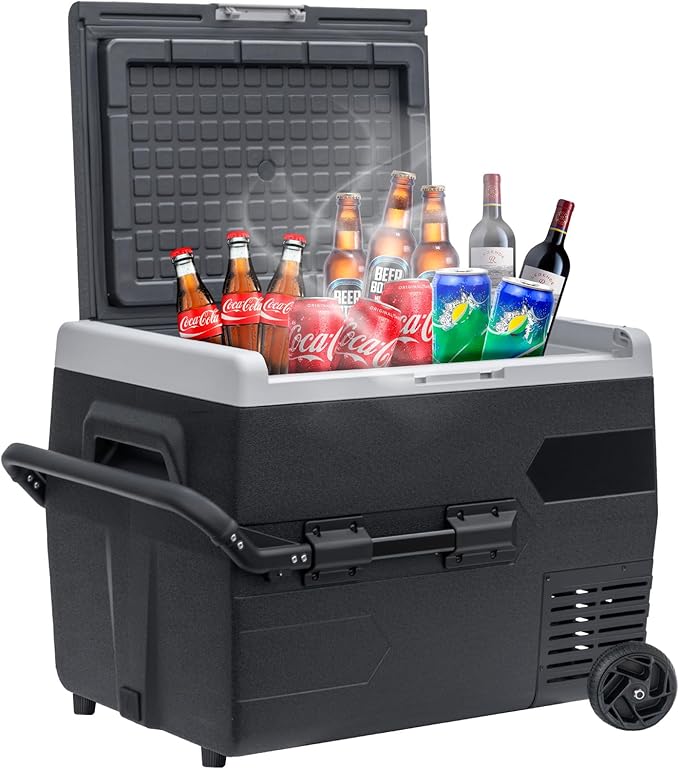 Smad Electric Cooler 69QT(65L), 12 Volt Refrigerator -4?~50?, Portable Freezer 12/24V DC for