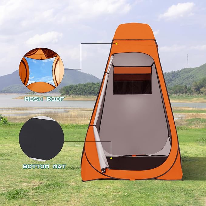 BRIAN & DANY Pop Up Shower Tent, Portable Privacy Camping Changing Tent, Camp Toilet Bathroom Pod