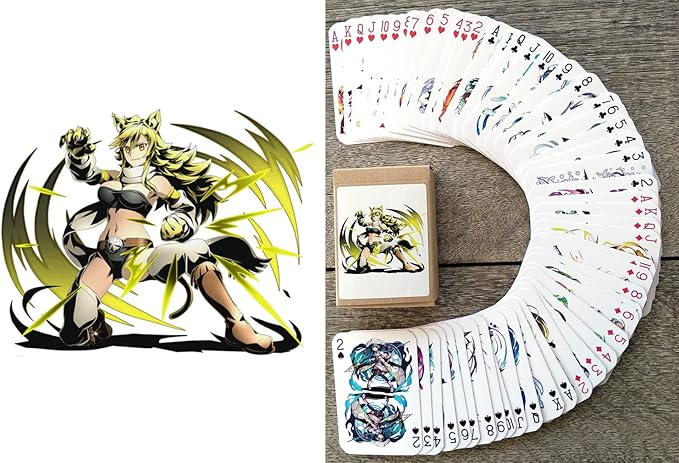 Anime Playing Cards # Poker Deck 54 Cards All Different # Anime Manga Kawaii Chars UCMM