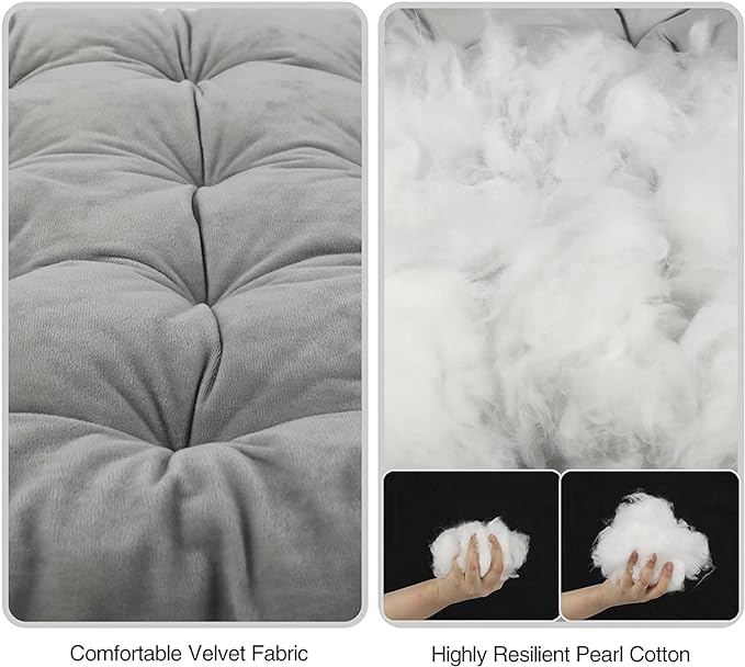 REDCAMP Folding Cot Pads for Sleeping Extra Thick, Soft Comfortable Velvet & Corduroy Cotton