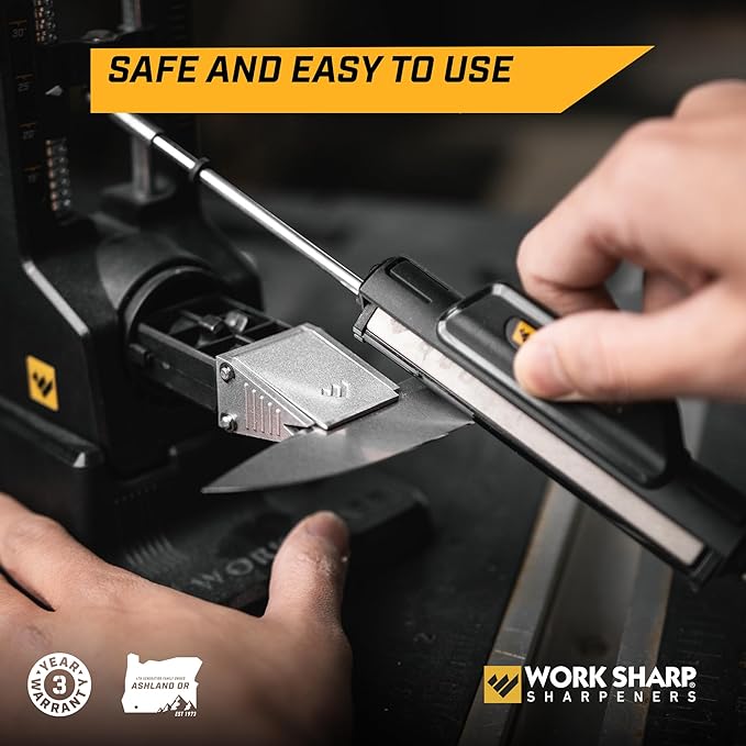 Work Sharp Precision Adjust Elite Knife Sharpener - Adjustable Knife Sharpening System - For