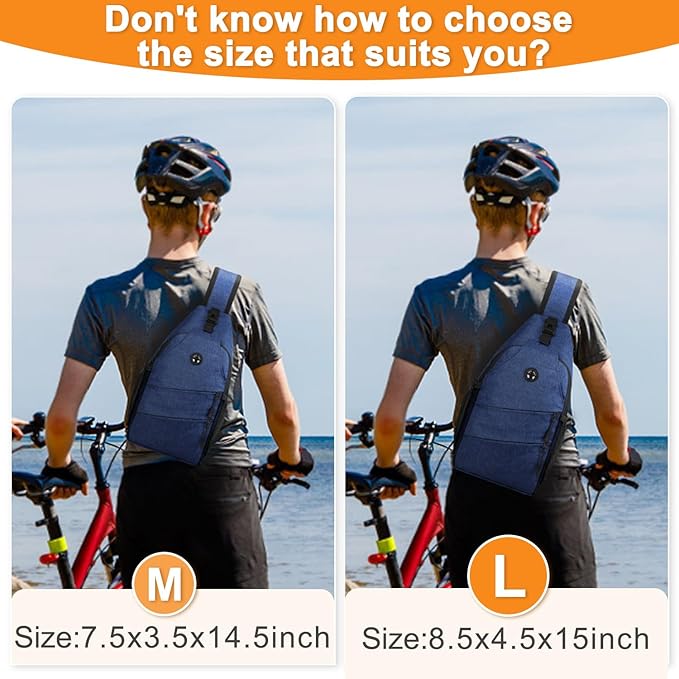 Crossbody Bags for Women Men Trendy Sling Bag Bakpack Casual Chest Bag with Convertible Shoulder