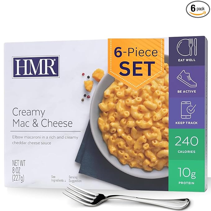 HMR Creamy Mac and Cheese Entrée | Pre-packaged Lunch or Dinner to Support Weight Loss | Ready to