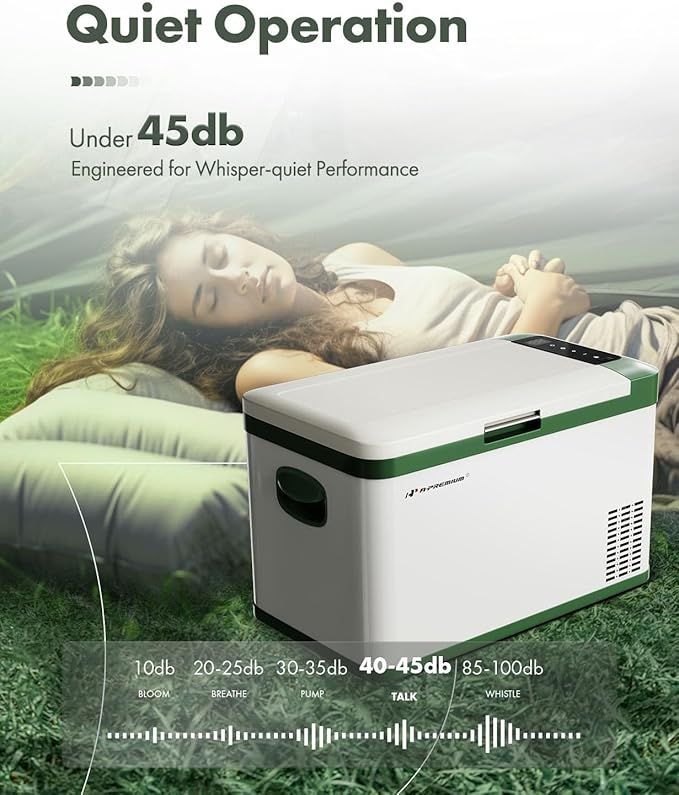 A-Premium 12 Volt Refrigerator 28QT/26.1L Portable Car Fridge Cooler, -4°F~68°F Portable Freezer
