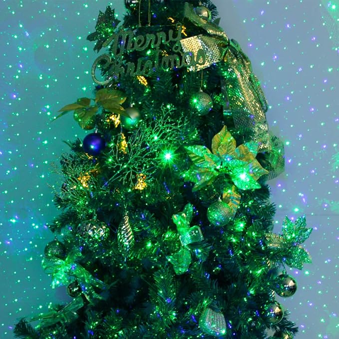 Poeland Garden Lights Moving Laser Christmas Lights Firefly Star Projector for Home and Garden
