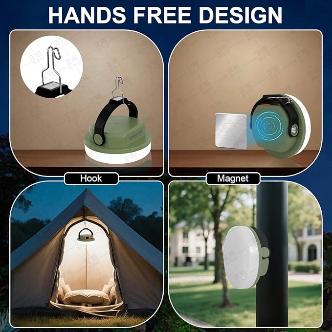 Outdoor Camping lamp Rechargeable lamp, Portable Lighting lamp. Equipped with 6 Brightness