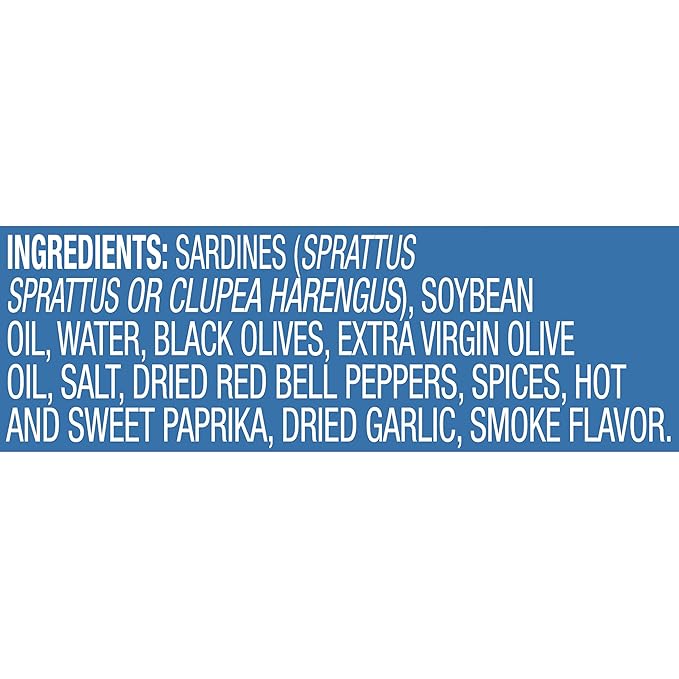 Chicken of the Sea Sardines, 3.75 oz. Cans (Pack of 18), Mediterranean Style, Wild Caught Sardines
