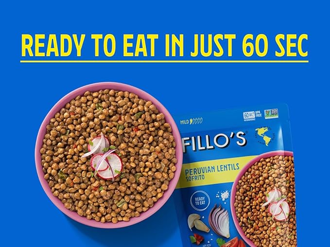 Fillo's Ready to Eat Beans Variety Pack | Black Beans, Lentils, & Pink Beans | Gluten-Free