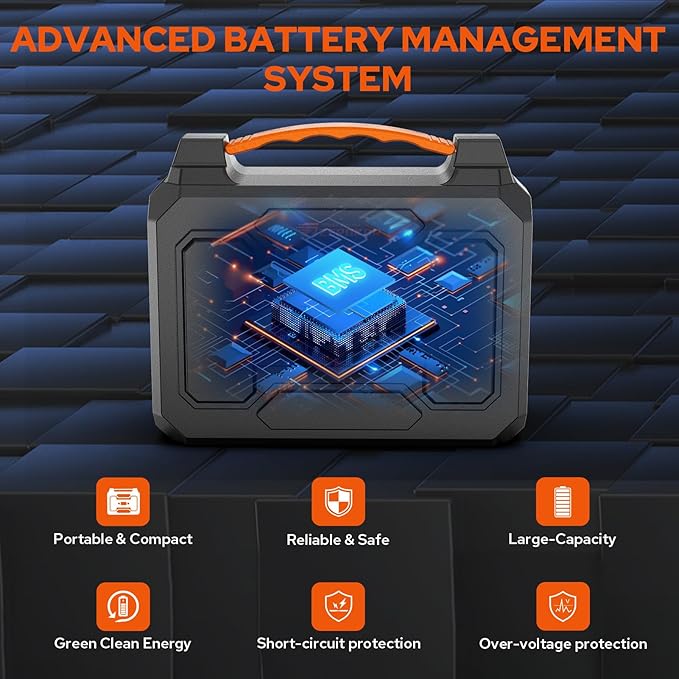 ZeroKor Portable Power Station, 100W 110V Power Pack with AC Outlet, Portable Solar Generator 146Wh
