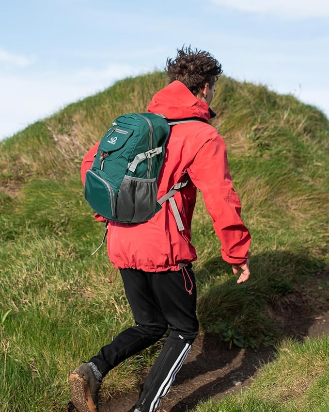 WATERFLY Small Lightweight Packable Backpack: 20l Ultra Light Foldable Travel Hiking Camping