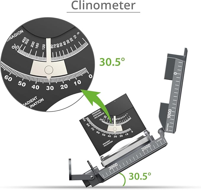 Proster IP65 Compass Hiking Survival - Lensatic Sighting Compass for Camping Navigation, Compass